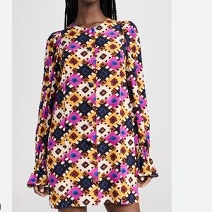 Rhode Women’s Nara Mini‎ Dress In Aquarelle